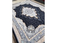 فرش700 شانه طرح نارنج زمینه سرمه ای